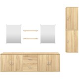  7-dijelni set kupaonskog namještaja boja hrasta drveni | shoptok.hr
