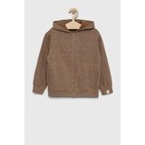 United Colors Of Benetton Otroška mikica rjava barva, s kapuco | Shoptok.si