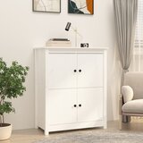  Komoda bijela 83 x 41,5 x 100 cm od masivne borovine | shoptok.hr