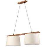Luster na sajli AIDA 2xE27/15W/230V prečnik 35 cm hrast/krem | Eponuda.com