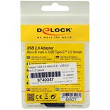 Delock Adapter USB 2.0 mikro-B M - USB 2.0 Tip C Ž 65927 | Shoptok.si