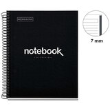 Kolegij blok Miquelrius A5 90g 80L spiralni crte Emotions Black MR4394 | shoptok.hr