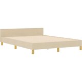  Krevet s okvirom Krem 140x200 cm Tkanina | shoptok.hr