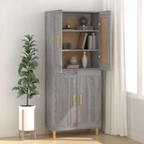  Komoda siva sonoma 69,5x34x90 cm konstruiran les, (20654138) | Shoptok.si