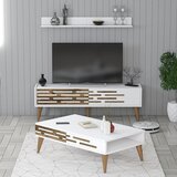 HANNAH HOME Set nameštaja za dnevnu sobu Valensiya 140, 3 komada, Bijeli Cijene