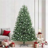  Umjetno božićno drvce s nogom Zelena 240 cm PVC i metal | shoptok.hr