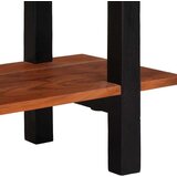 vidaXL Konzolna miza Rjava 110 x 30 x 75 cm Trden akacijev les | Shoptok.si