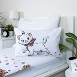 Jerry Fabrics Bela bombažna otroška posteljnina za otroško posteljico 100x135 cm Marie Cat "Friends" – | Shoptok.si