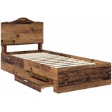  Krevetna konstrukcija Staro drvo 100 x 200 cm Konstruirano drvo | shoptok.hr