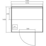Sanotechnik Sauna Finska Riga 120x150x190 cm | shoptok.hr