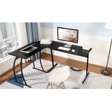  Moderan kutni radni stol crni | shoptok.hr