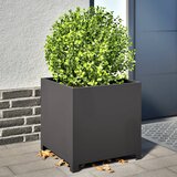  Vrtna sadilica crna 50 x 50 x 50 cm čelična | shoptok.hr