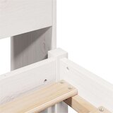 vidaXL Krevet s regalom z knjige bez madraca bijeli 100x200cm borovina | shoptok.hr