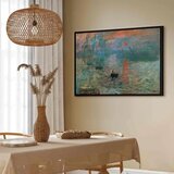  Slika - Claude Monet – Impression Sunrise 120x80 U crnom drvenom okviru | shoptok.hr