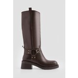 Marjin Women's Ankle-Length Daily Boots Asures Brown cene