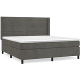  The Living Store Box spring postelja z vzmetnico temno siva 180x200 cm žamet - Box Spring Postelja, (21488565) | Shoptok.si