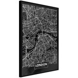  Poster - City Map: London (Dark) 20x30 Cijene