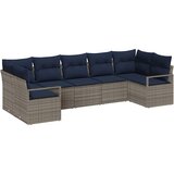  Set sofe 7 kom. Siva poliratan 289 x 122 x 85 cm | Shoptok.si