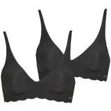 Triangel / Brez opore ZERO Microfibre 2.0 Soft Bra PACK DE 2 Črna