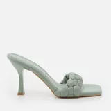 Yaya by Hotiç Mules - Green - Stiletto Heels