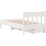 vidaXL Okvir kreveta bez madraca bijeli 100x200 cm konstruirano drvo | shoptok.hr