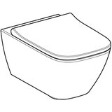 Geberit SIKOGESSMD35 Smyle Square WC školjka s podometnim splakovalnikom Duofix 458.141.21.1 Delta35 | Shoptok.si
