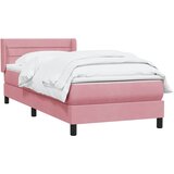 Box spring krevet s madracem ružičasti 80 x 220 cm baršunasti | shoptok.hr