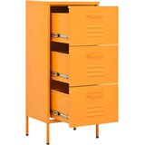 vidaXL Omara za shranjevanje gorčično rumena 42,5x35x101,5 cm jeklo | Shoptok.si