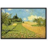  Slika - Alfred Sisley – Grain fields on the hills of Argenteuil 60x40 U crnom drvenom okviru | shoptok.hr