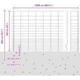 vidaXL ograjni stebri 22 kosov U-kanal 160 cm galvanizirano jeklo | Shoptok.si
