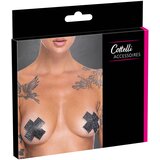 Cottelli kristalni X nalepki za bradavičke (črne) | Shoptok.si