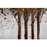 Slikana slika na platnu drveće 100x50 cm