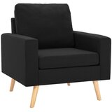  2-dijelni set sofa od tkanine crni | shoptok.hr