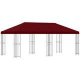 vidaXL Paviljon s stenami 6 x 3 m Burgundija Poliester in jeklo 190, (5000218976) | Shoptok.si