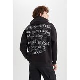 Defacto Oversize Fit Back Printed Hooded Sweatshirt Cene