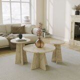 Hanah home Set klub stolova Mushroom 2, 3 komada, Bež | ePonuda.com
