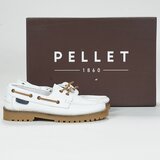 Pellet Mokasini & Jadralni čevlji OLIVIA Bela Cene