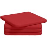  Jastučići za sjedenje 4 pcs Crvena 40 x 40 x 3 cm tkanina | shoptok.hr