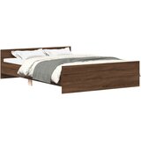  Okvir kreveta s uzglavljem i podnožjem boja hrasta 140x190 cm | shoptok.hr