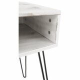 Kondela Odlagalna mizica /nočna omarica, vintage bela / črna, HONEJ | Shoptok.si