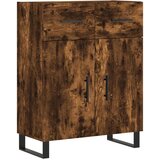  Visoka komoda dimljeni hrast 69 5x34x180 cm konstruiranog drva | shoptok.hr