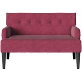  Chesterfield klupa Vinska crvena 112 x 65,5 x 75 cm Baršun | shoptok.hr
