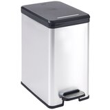 Curver Slim Bin koš za smeti s pedalom, 25l, črno/srebrn Cene