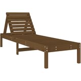  The living store ležalnik medeno rjav 199,5x60x74 cm trdna borovina - ležalnik, (21449250) | Shoptok.si