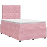  Boxspring krevet s madracem Ružičasta 120 x 190 cm Baršun | shoptok.hr