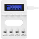 Deltaco Ultimate Ni-Mh USB polnilec, AA/AAA baterije 100-240V AC, 50/60 Hz, 01A Max | Shoptok.si