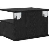 vidaXL ležeče nočne omarice 2 kosa Črn hrast 40x31x27 cm Inženirski les | Shoptok.si
