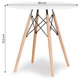 BOLZZ Torino okrugli sto 80 cm White | ePonuda.com