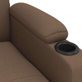  Električni naslanjač rjavo blago, (20928369) | Shoptok.si