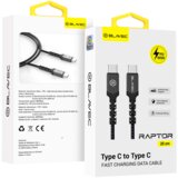 BLAVEC kabel Raptor pleteni - Tip C na Tip C - PD 60W 3A 25 cm Apple CarPlay/Android Auto Cijene